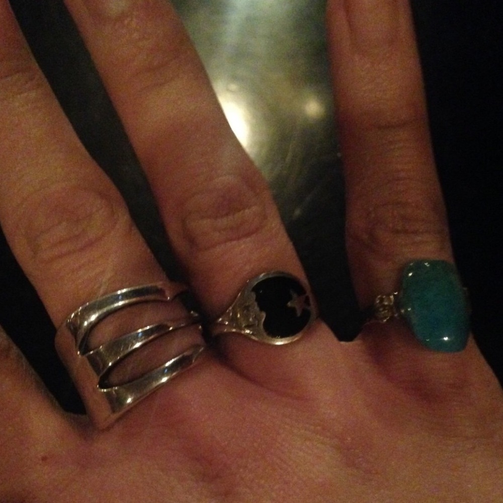 Vintage Sterling Silver Fork Ring